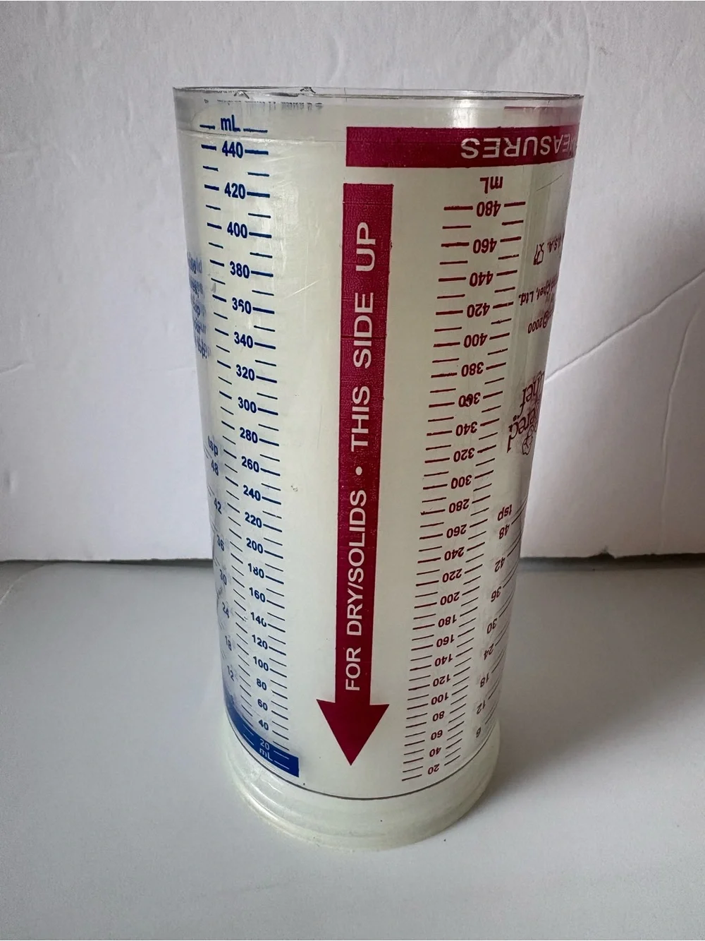 Pampered Chef Measure All 2 Cups Measuring Tool For Dry, Solids, Liquids